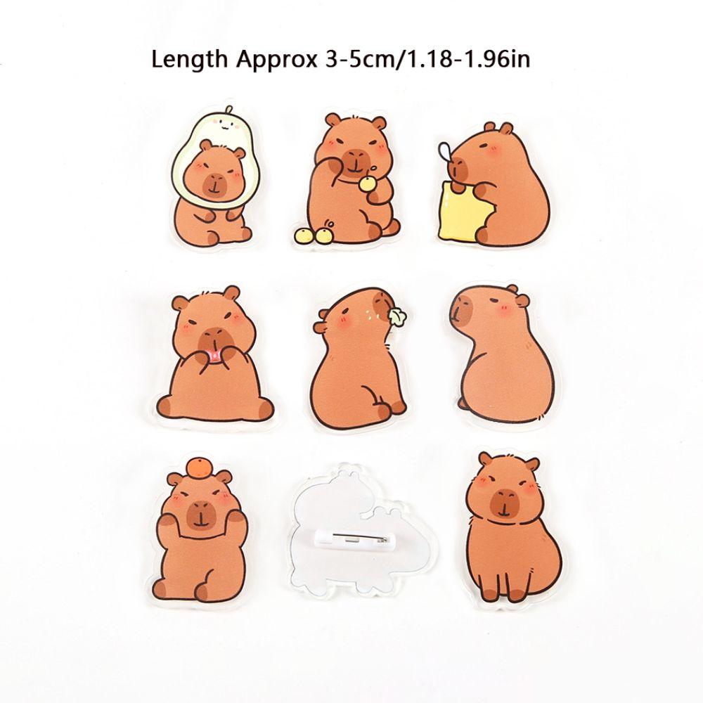 Cute Capybara Pins Bag Pin Brooches Personalized Lapel Badge  Kids Gift
