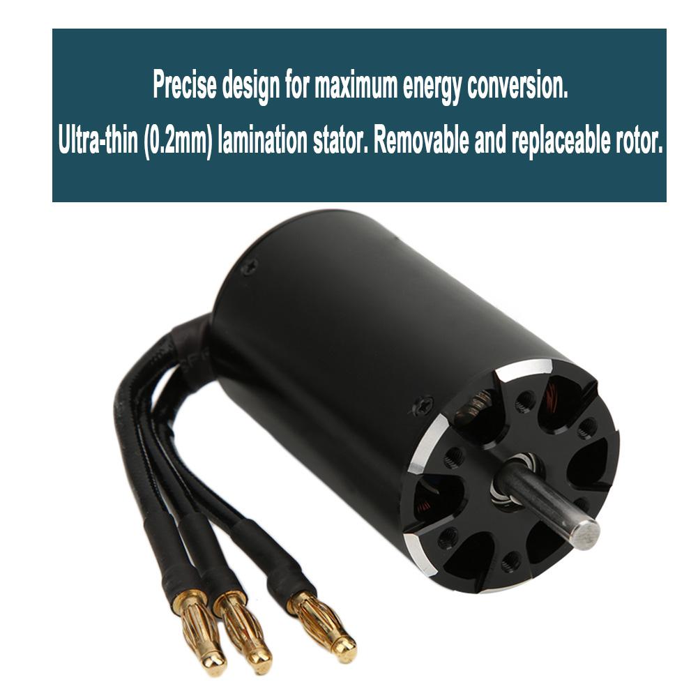 For SURPASS HOBBY 4pole Brushless Motor Black for 5.0mm 3660 3500 KV RC Boat Part
