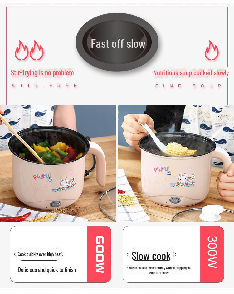 Mini Electric Cooker: Multifunctional Frying Pan & Hot Pot for Dorms and Homes