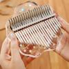Transparent Kalimba Thumb Piano Flower Thumb Pianos for Beginners Keyboard Instrument