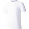 Comfortable Simple Quick-Dry Sports Crew Neck Pullover Short Sleeve T-Shirt Men Tops Pure-White 152525111-1