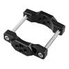 Motoforti Steering Wheel Clamp Mount Adjustable Rearview Mirror Extender Off-Road Spotlight Bracket for Motorcycle Sport Bike Scooter Black L-17-63mm