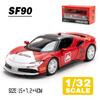 1/32 Scale SF90 Supercar Metal Diecast Alloy Toy Car Model Trucks For Kids Toys Vehicles Hobbies Collection