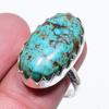 Tibetan Turquoise Gemstone 925 Sterling Silver Gift Jewelry Ring Size 8