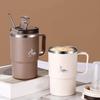 450/500ml Double Wall Insulated Mug 304 Stainless Steel Coffee Cup With Strainer&Spoon Student Portable Drinking Cup Drinkware
