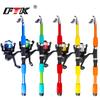 FTK Fishing Rod Combo Set, 1.8m/5.90ft 1 Piece Collapsible Spinning Rod 1 Piece Spinning Reel - Freshwater Fishing Rod Reel Combo