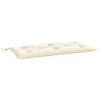 VidaXL Garden Bench Cushion, Bench Cover with String Ties, Waterproof Outdoor Cushion, Cream 100x50x7 Cm 361566