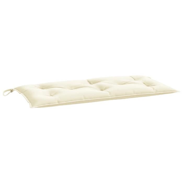 VidaXL Garden Bench Cushion, Bench Cover with String Ties, Waterproof Outdoor Cushion, Cream 100x50x7 Cm 361566