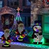 Christmas Stake Light Decoration Lighted 2D Santa Claus Snowman Yard Sign Outdoor Metal