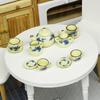 11Pcs 1:12 Dolls House Miniature Mugs Dish Cups Pot Set Toys Dollhouse Accessory