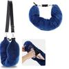 2024 Portable Travel Neck Pillow with Refillable Pillowcase for Cars, Beds, Trains, and Students