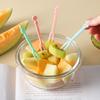 Fruit Fork SetDisposable Plastic Two-tooth Household Fruit Cake Dessert ForkPastry Small Fork