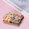 Appetizer Plate Nut and Candy Serving Tray with Lid Bowl Divided Dishes for Nuts Sweet