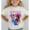 Baby Girl Clothes Kpop Demon Hunters Huntrix T Shirt Funny Fans Gift Harajuku Kids T-shirts Summer Short Sleeve Boys Tee Tops