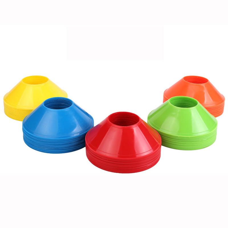 10Pcs Cone Set Football Training Equipment For Kid Pro Disc Cones Agility Exercise Obstacles Avoiding Sport Training Accessories