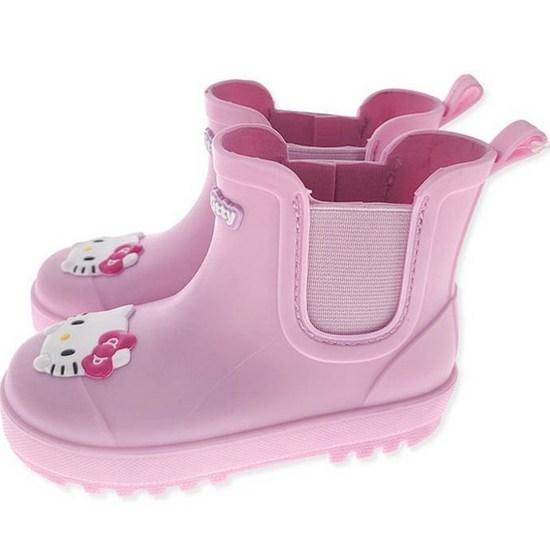 Сапоги из ПВХ со складками Hello Kitty от Sanrio Girls MBHKB10008, популярный персонаж в Корее