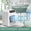 24W USB Spray Humidification Air Cooler Desktop Mini Air Conditioning Fan Dormitory Mobile Water-cooled Fan 164*114*214mm