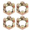 4PCS 20mm Wheel Hub Axle Castellated Nuts Steel Alloy Powerful Performance for 150cc 250cc Quad