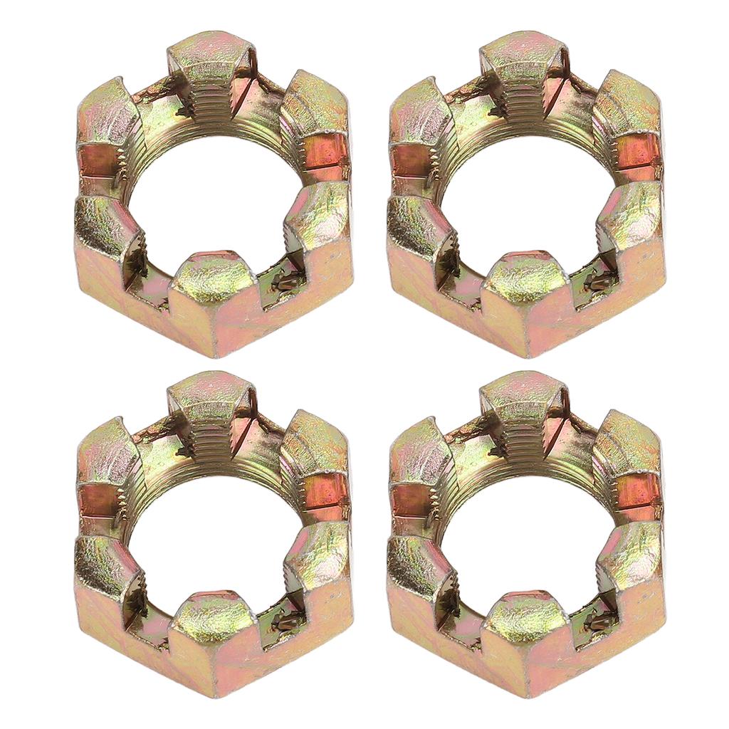 4PCS 20mm Wheel Hub Axle Castellated Nuts Steel Alloy Powerful Performance for 150cc 250cc Quad Dirt Bike ATV