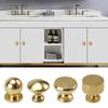 Gold Cupboard Knob Round Drawer Door Handle Simple Cabinet Drawer Knob for Home