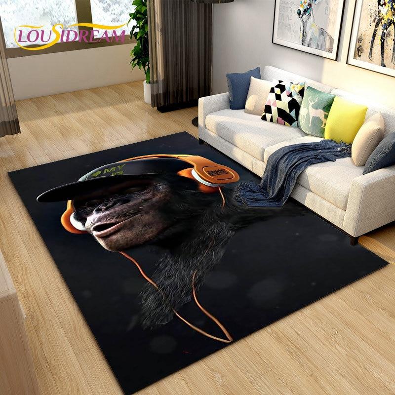 3D Creative Music Cartoon Area Rug Large,Carpet Rug for Living Room Bedroom Sofa Doormat Decoration,kids Play Non-slip Floor Mat