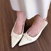 Fashion Bow High Heels European and American New Pointed Thin Heels Celebrity French Fashion Versatile Headed Sandals