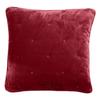 Velvet Cushion Cover - "Gipsy" Topstitching Finish Southern Wind - Purple Gipsy - Cushion 45 X 45 Cm