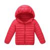 Children's Solid Color Down Jackets Boys And Girls Hooded Light Thin Warm Cotton Jackets