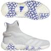 Adidas Golf Code Chaos Laceless Golf Shoes, Grey Two/Footwear White/Lucid Blue, Size 23.0 Cm