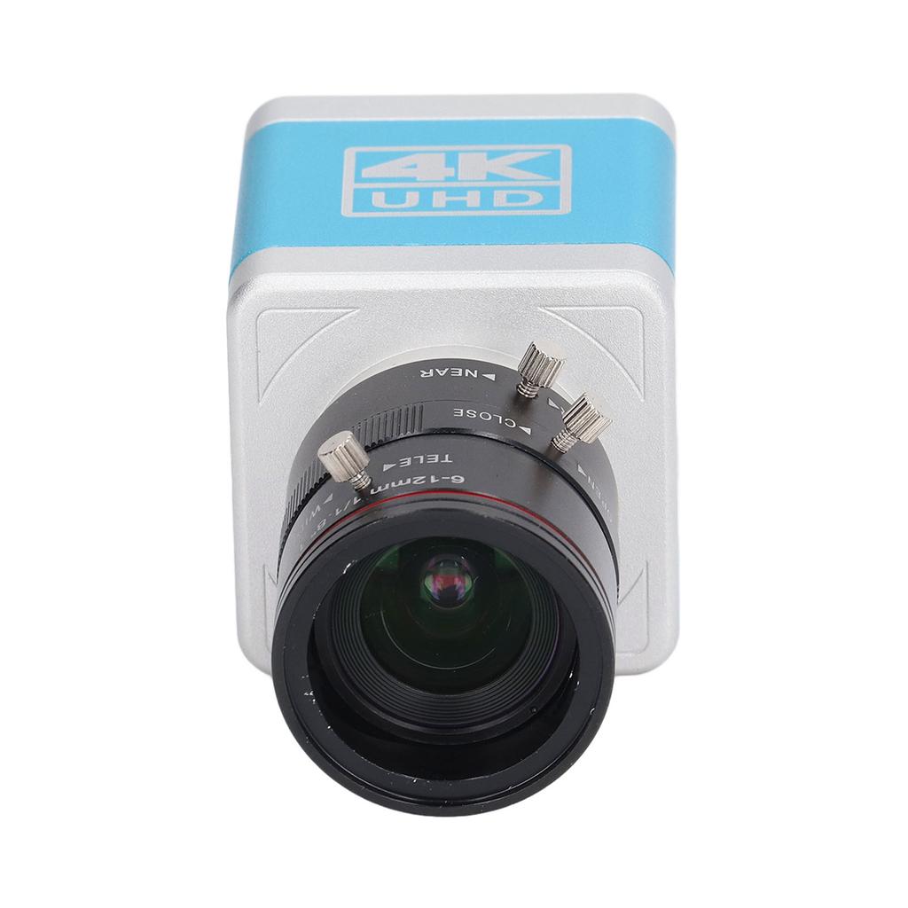 4K 30FPS HD Multimedia Interface Webcam Live USB Webcam with C CS Interface 6‑12mm Manual Focus