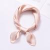 100% Silk Square Scarf  Women Solid Color Small Hangzhou Real Silk Bandana Luxury Neckscarf Pure Silk Satin Head Scarf 53X53CM