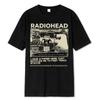 Radiohead T Shirt Men Vintage Classic Street Tees North America Tour Rock Boy Camisetas Hombre Oversized Tops