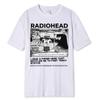 Radiohead T Shirt Men Vintage Classic Street Tees North America Tour Rock Boy Camisetas Hombre Oversized Tops