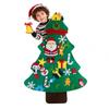 DIY Felt Christmas Tree for Toddlers Wall Hanging Christmas Tree Kit Interactive Kids DIY Crafts for Holiday Party Supplies