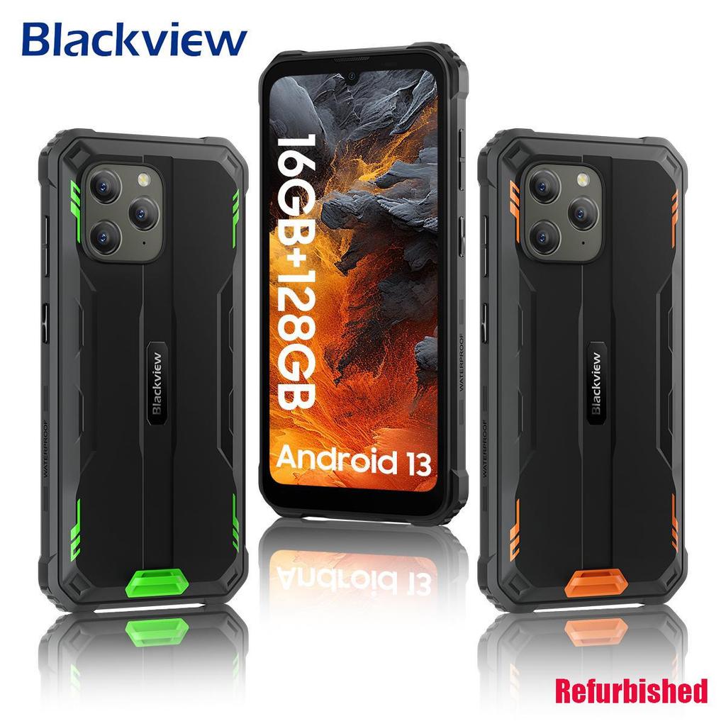 Refurbished Blackview BV5300 Plus Rugged Phone 6.1 HD 60Hz Display 4/8GB+128GB Android 13 6580mAh Battery 5MP+13MP Camera Cellphone