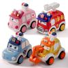 Children's Toys Push Car Ambulance Police Car Cartoon Shatterproof Sliding Toy