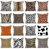 Animal Print Throw Pillow Case Leopard Tiger Zebra Cow Snake Cushion Covers for Home Sofa Chair Decorative Pillowcases