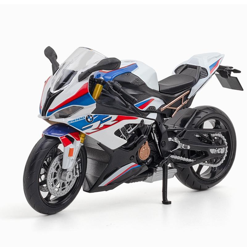 1/12 BMW S1000RR Motorcycle Toy RMZ City Diecast Metal Racing Model Super Sport Miniature Collection Gift For Boy Children
