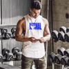 Muscleguys Graphic Gym Clothing Bodybuilding Tank Top Men Fitness Singlet Shirt No Sleeved Shirt Cotton Muscle Guys Brand Undershirt for Boy Vest