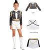K-Pop Rumi Zoey Mira Demon Hunters Cosplay Costume for Girl Halloween Stage 3D Printed Pattern Role Play Clothes