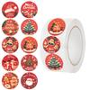 500 Pieces/roll Roll Sticker Hot-selling Tape Christmas Handbook Material Decoration Envelope Seal Sticker