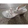 New Summer Women's Plus Size Solid Color Sandals One-Strap Buckle High Heel Shoes