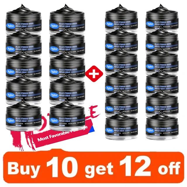 Q19 Repair Paste for Car Steering Wheels - Restores Black Gloss, Removes Peeling & Cracking, Plastic-Like Finish, Easy Applicati