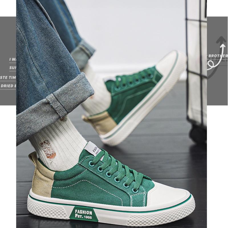 2025 Summer New Men's Breathable Versatile Skateboarding Shoes Men's Soft Bottom Casual Sports Trend Fashion Canvas Shoes 48size