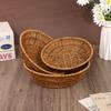 Chao Handmade Rattan Woven Fruit and Vegetable Basket In Pastoral Style