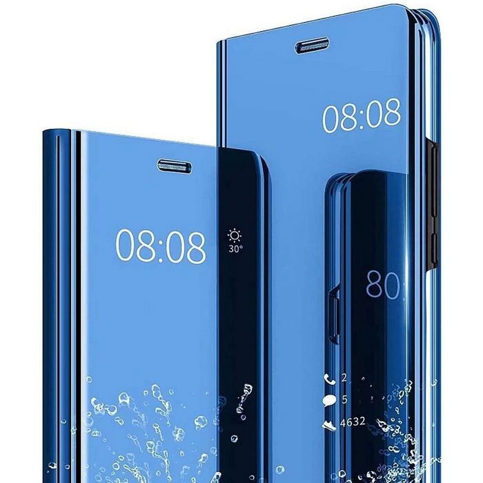 Coque de protection pour Xiaomi Redmi Note 14 5G - Antichoc - Effet miroir - Bleu