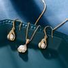 Japanese-Korean Style Pearl Earrings and Necklace Set: Elegant Shell Imitation Jewelry