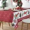Reusable Christmas Tablecloth 5 X 6 FT Rectangle Table Cover Polyester Waterproof Tablecloth Gift