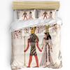 Hieroglyphic Carvings Ancient Egyptian Temple 3pcs Bedding Set For Double Bed Home Textile Duvet Cover Quilt Cover Pillowcase