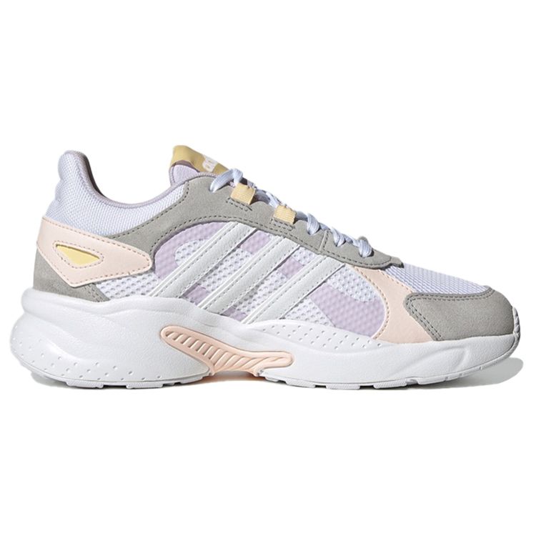 Adidas Neo Crazychaos Shadow Comfortable Mesh Non-Slip Wear-Resistant Breathable Low-Top Casual Running Shoes Women Sneaker Gray White Pink FY7828